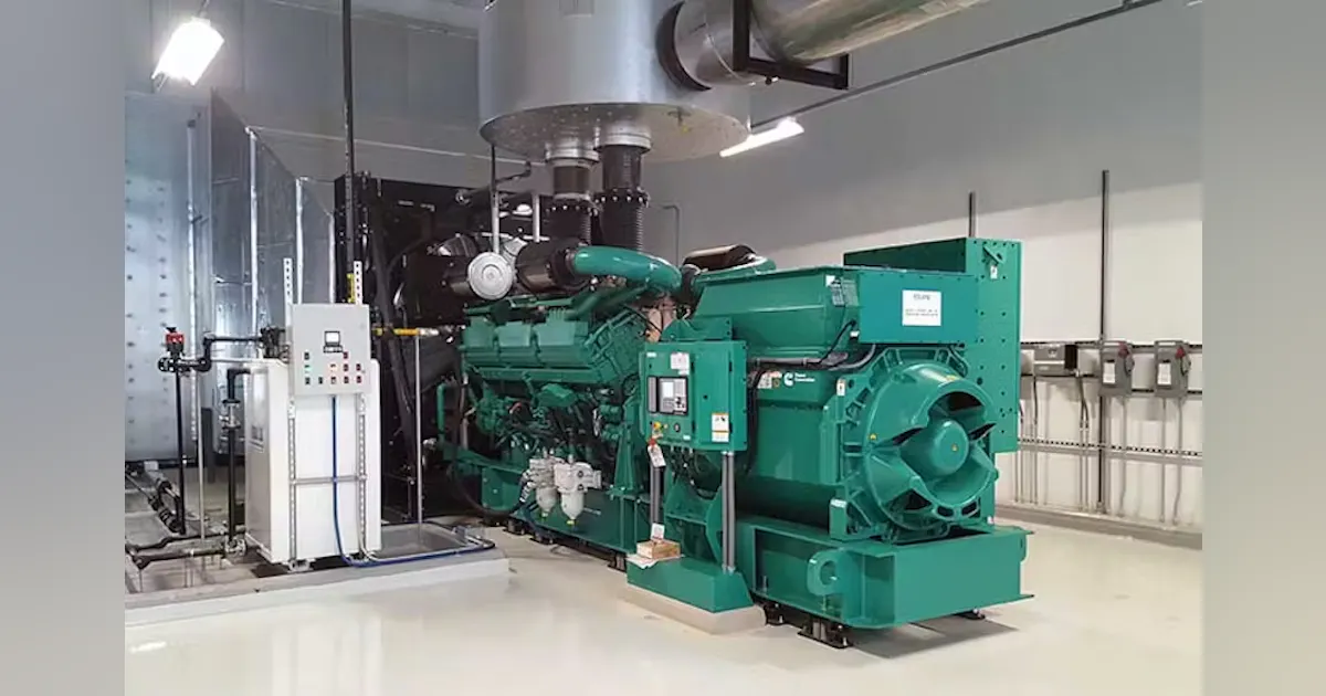 Generator Radiator In Building Indoor Standby Generator