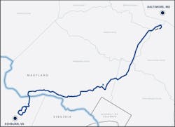 BWI Express: With two “on-net” data centers and multiple available conduits, this low latency 100% underground network connects Maryland to Ashburn, VA with DF&I's BWI Express Underwater Crossing. The blue square represents the DataBridge Sites data center. BWI Express: With two “on-net” data centers and multiple available conduits, this low latency 100% underground network connects Maryland to Ashburn, VA with DF&I's BWI Express Underwater Crossing. The blue square represents the DataBridge Sites data center.
