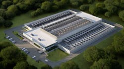 CyrusOne Intelliscale AI data center rendering, aerial view. CyrusOne Intelliscale AI data center rendering, aerial view.