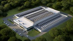 CyrusOne Intelliscale AI data center rendering, aerial view. CyrusOne Intelliscale AI data center rendering, aerial view.