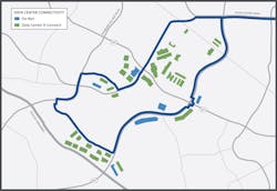 Ashburn Express: With six “on-net” data centers and multiple available conduits on the Ashburn, Virginia loop, DF&I says its Express Connect network can deliver connectivity to just about anywhere within the Data Center Alley ecosystem. Ashburn Express: With six “on-net” data centers and multiple available conduits on the Ashburn, Virginia loop, DF&I says its Express Connect network can deliver connectivity to just about anywhere within the Data Center Alley ecosystem.