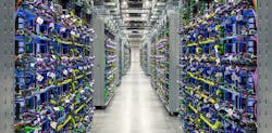 Inside a Google Cloud TPU data center. Inside a Google Cloud TPU data center.