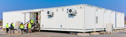 Prefabricated modular data center. Prefabricated modular data center.