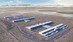An illustration of Facebook’s plans for its expanded data center campus in Utah, which now spans five data center structures. An illustration of Facebook’s plans for its expanded data center campus in Utah, which now spans five data center structures.