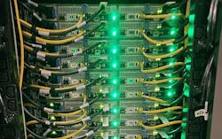 High-density servers inside the Texas Advanced Computing Facility in Austin, TX.