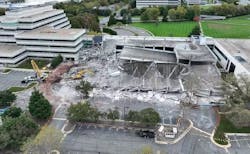 Former AOL headquarters demolition, courtesy of PowerHouse Data Centers.