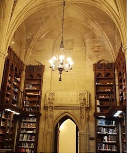 The library at Digital Realty's 350 East Cermak data center outside of Chicago. (Source: Towns and Nature Blog, towns-and-nature.blogspot.com, courtesy of JLL) The library at Digital Realty's 350 East Cermak data center outside of Chicago. (Source: Towns and Nature Blog, towns-and-nature.blogspot.com, courtesy of JLL)