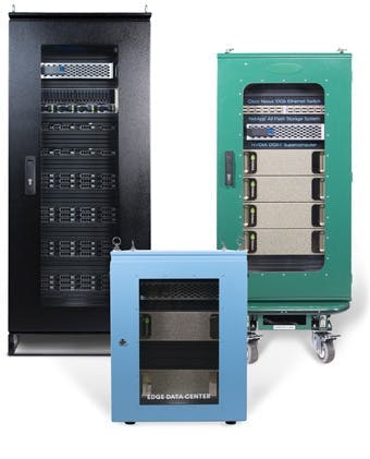DDC Cabinet Technology&apos;s ruggedized R-Series edge enclosures.