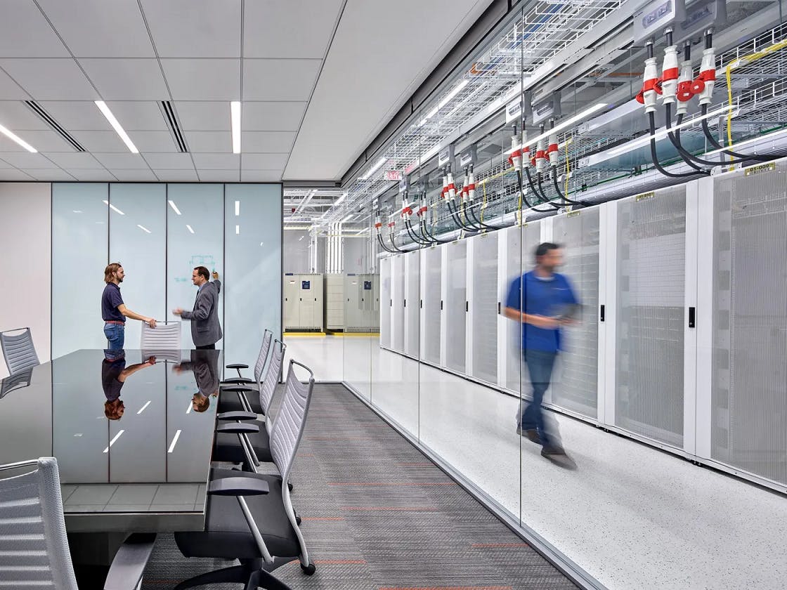 An interior vista of DataBank's Las Vegas data center operation.