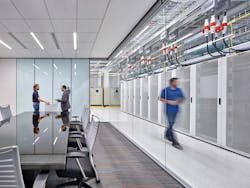 An interior vista of DataBank's Las Vegas data center operation. An interior vista of DataBank's Las Vegas data center operation.