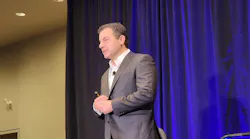 Dr. Arman Shehabi, Energy/Environmental Policy Staff Scientist/Engineer at the U.S. Department of Energy's Lawrence Berkeley National Laboratory, presents at last week's Data Center World conference.