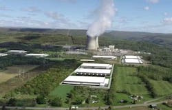 An illustration of the campus plans for Cumulus Data, which is creating a nuclear-powered data center in Salem, Pennsylvania. An illustration of the campus plans for Cumulus Data, which is creating a nuclear-powered data center in Salem, Pennsylvania.