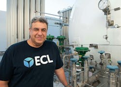 ECL co-founder and CEO Yuval Bachar at ECL MV1, the world’s first data center that uses hydrogen as its primary power source, in Mountain View, Calif. ECL co-founder and CEO Yuval Bachar at ECL MV1, the world’s first data center that uses hydrogen as its primary power source, in Mountain View, Calif.