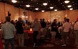 As sponsored by Caterpillar and Vertiv, the 7x24 Spring Conference Opening Reception was quite full of food and drink, entertainment, and professional networking activity.