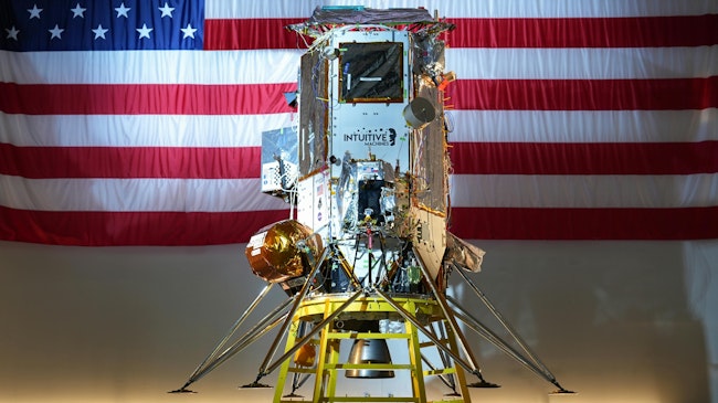 Intuitive Machines has delivered its IM-2 mission lunar lander, named Athena, to Cape Canaveral, Florida.