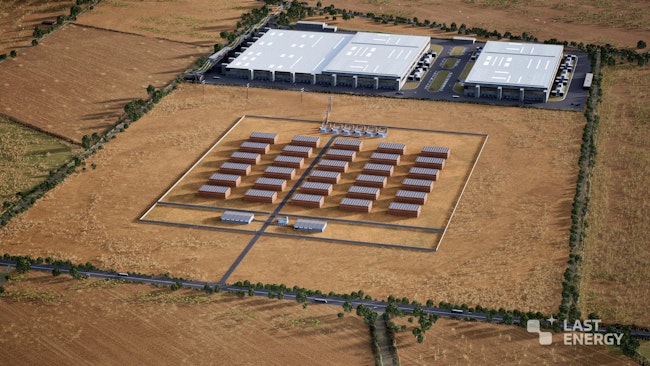 A rendering of Last Energy’s Northwest Texas project.