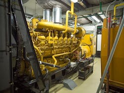 Caterpillar diesel generator for data center backup power. Caterpillar diesel generator for data center backup power.