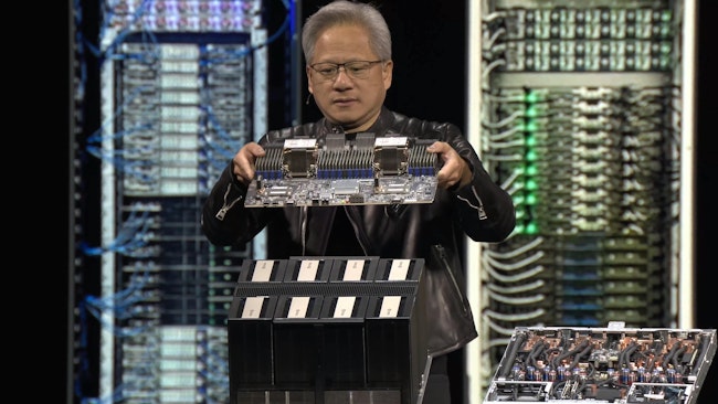 NVIDIA CEO Jensen Huang delivers the NVIDIA GTC 2025 keynote.