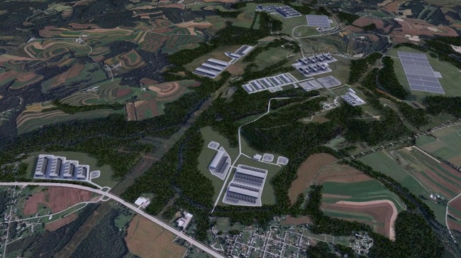 Artist rendering of the completed campus