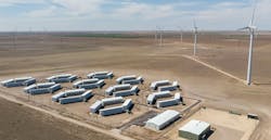 Rendering of data center colocated with wind farm Rendering of data center colocated with wind farm