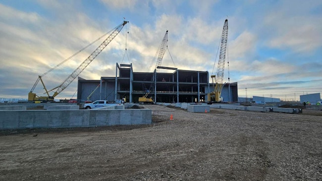 Applied Digital data center construction in Ellendale, North Dakota.