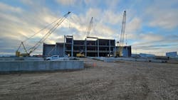 Applied Digital data center construction in Ellendale, North Dakota. Applied Digital data center construction in Ellendale, North Dakota.