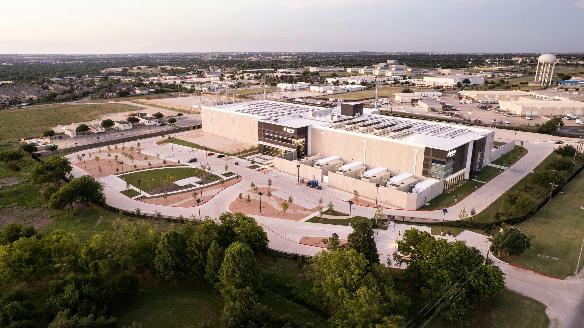 Rendering of Sabey Data Centers facility in Round Rock. Texas.