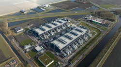 Aerial drone photo of an unnamed hyperscale data center in the Netherlands. Aerial drone photo of an unnamed hyperscale data center in the Netherlands.