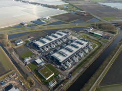 Aerial drone photo of an unnamed hyperscale data center in the Netherlands. Aerial drone photo of an unnamed hyperscale data center in the Netherlands.