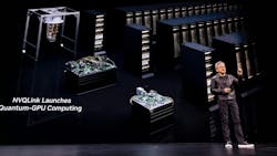 At the October 2025 NVIDIA GTC conference, the chipmaker introduced a new computing model using its CUDA platform. A quantum GPU interconnect enables real time CUDA Q calls from QPUs with latency as low as about four microseconds. At the October 2025 NVIDIA GTC conference, the chipmaker introduced a new computing model using its CUDA platform. A quantum GPU interconnect enables real time CUDA Q calls from QPUs with latency as low as about four microseconds.