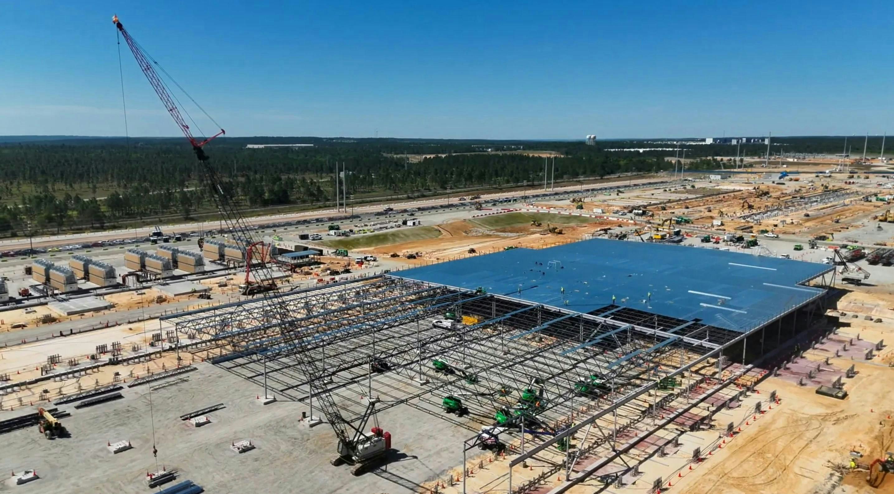 Meta data center construction.