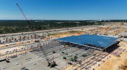 Meta data center construction. Meta data center construction.