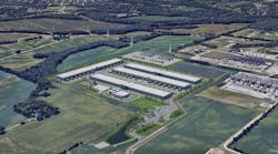 An aerial rendering of Prologis' Project Mila data center in Butler County, Ohio near Cincinnati. An aerial rendering of Prologis' Project Mila data center in Butler County, Ohio near Cincinnati.
