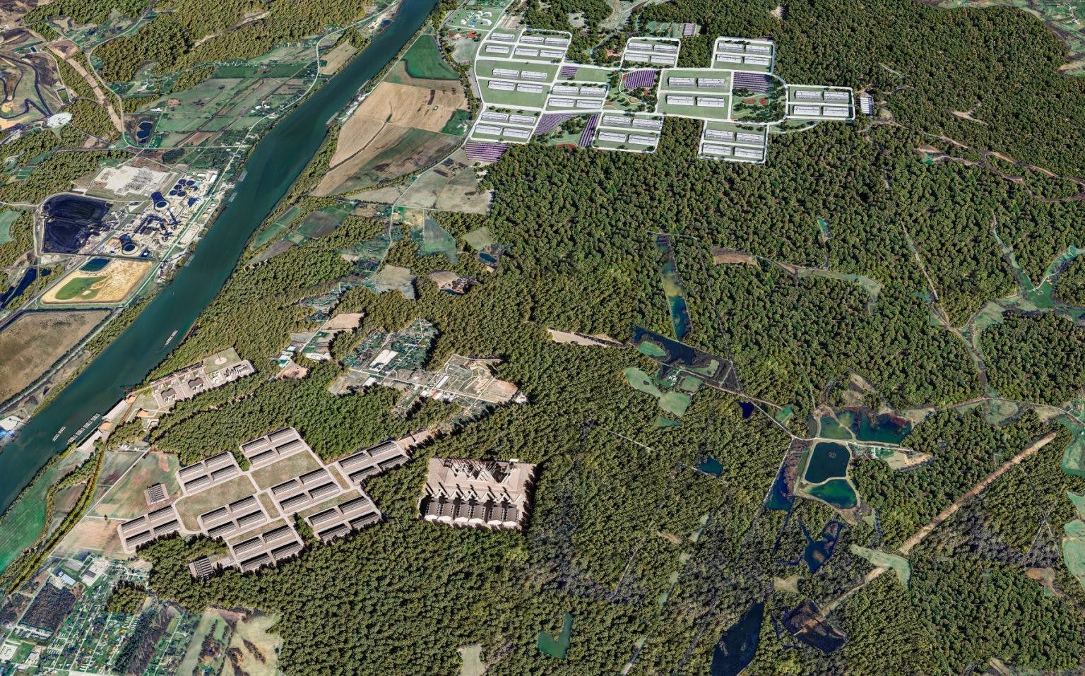 Rendering of the Monarch Compute Campus