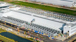 Aerial view of a new AI data center campus under construction in New Albany, Ohio, a fast-growing hub in the Columbus market, on November 2, 2025.