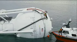 Panthalassa wave generator being serviced Panthalassa wave generator being serviced