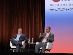 Google's Govind Ramu, Senior Technical Program Manager for AI Infrastructure (R), and Gino Tozzi, Global Head of Data Center Quality (L), present at the 7x24 Spring Conference 2026. Google's Govind Ramu, Senior Technical Program Manager for AI Infrastructure (R), and Gino Tozzi, Global Head of Data Center Quality (L), present at the 7x24 Spring Conference 2026.