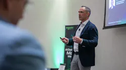 Motivair CEO Rich Whitmore addresses the audience at the May 2026 Schneider Electric global press event in Buffalo, NY. Motivair CEO Rich Whitmore addresses the audience at the May 2026 Schneider Electric global press event in Buffalo, NY.