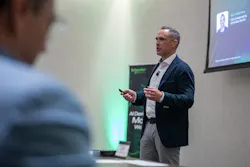 Motivair CEO Rich Whitmore addresses the audience at the May 2026 Schneider Electric global press event in Buffalo, NY. Motivair CEO Rich Whitmore addresses the audience at the May 2026 Schneider Electric global press event in Buffalo, NY.