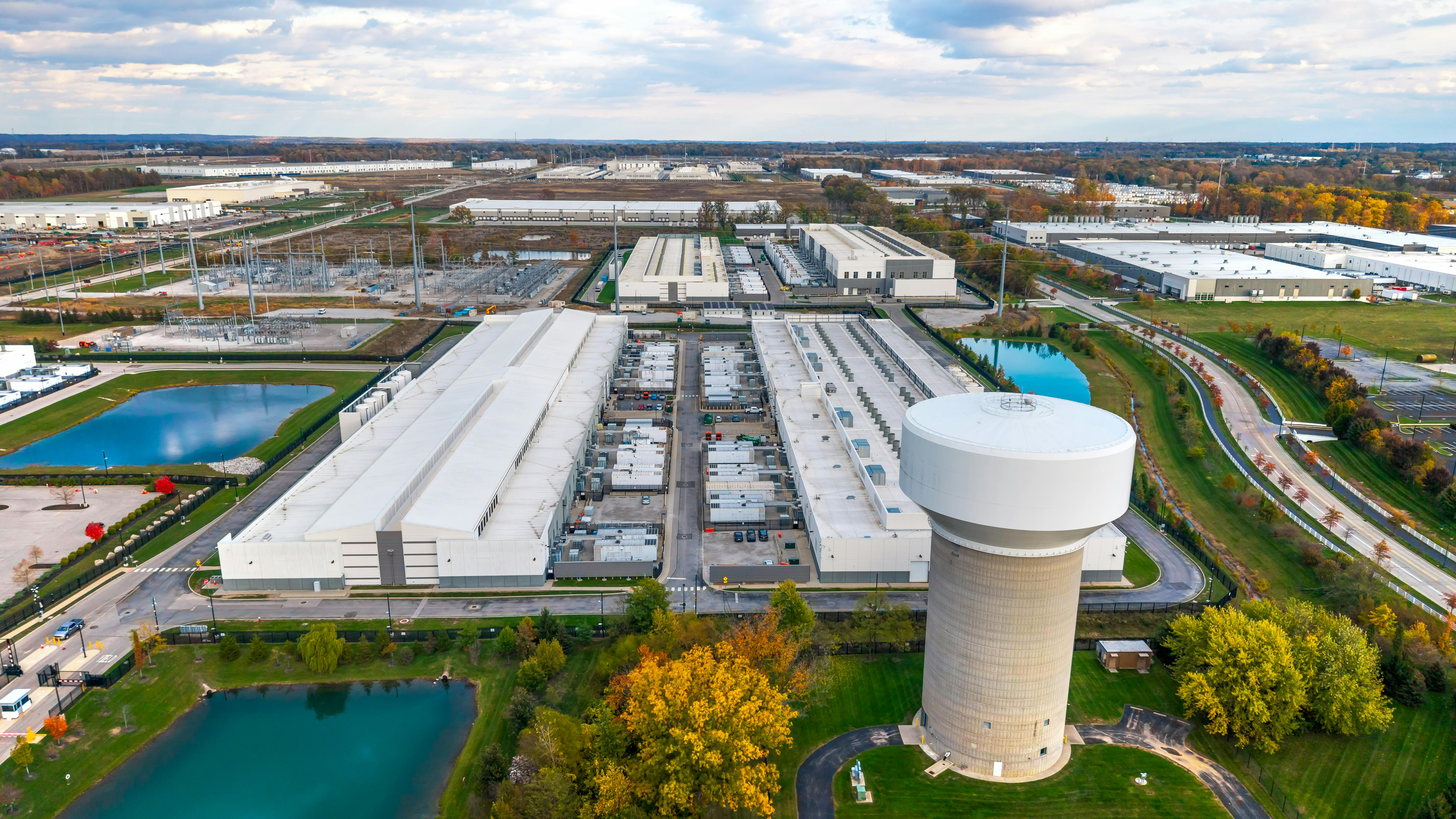 Hyperscaler AI data center campus in New Albany, Ohio.
