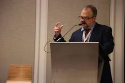 Matt Vincent, Data Center Frontier's Editor in Chief and Head of Content for the DCF Trends Summit, delivers opening remarks for the conference.