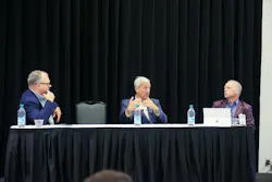 (L to R) Matt Vincent, Editor in Chief/Head of Content, Data Center Frontier; Dave Stehlin, CEO, TIA; Sean Farney, VP of Data Center Strategy, JLL