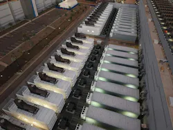 Backup generators at a Mesa, Arizona data center underscore the physical infrastructure behind time-to-power, where faster deployment still depends on reliable electrical systems, rigorous testing and successful commissioning before capacity can come online.