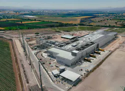ODATA's QR03 hyperscale data center campus in Querétaro, Mexico. The development is designed to support up to 300 MW of IT capacity at full buildout, reflecting the rapid expansion of hyperscale and AI infrastructure in one of Latin America's fastest-growing data center markets. (Image courtesy of ODATA)
