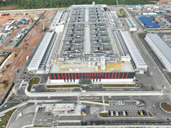 A completed 98 MW data center in Johor, Malaysia, developed by Yondr and subsequently acquired by Vantage Data Centers. Johor has emerged as a major hyperscale development market adjacent to Singapore. (Image courtesy of Yondr Group)