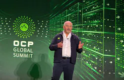 George Tchaparian, CEO of the Open Compute Project (OCP) Foundation, opens the second day of keynotes at the 2026 OCP Global Summit in San Jose, California, outlining the organization's expanding chip-to-grid vision for AI infrastructure, with an emphasis on energy, open cluster design, and security.